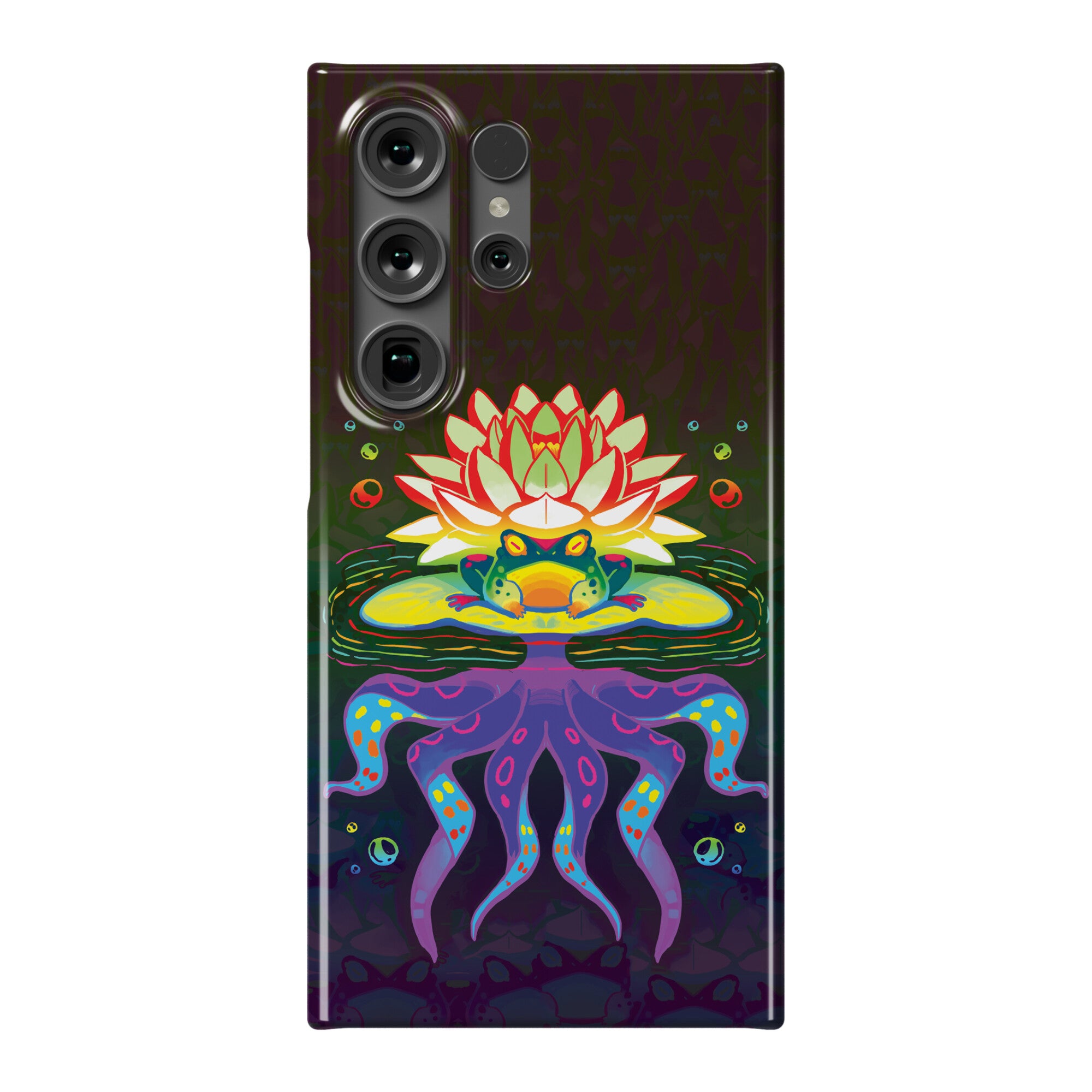 Psychedelic Lily Frog Phone Case